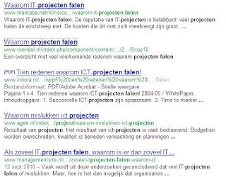 Wat is de overeenkomst tussen een vliegtuig crash en een mislukt project?