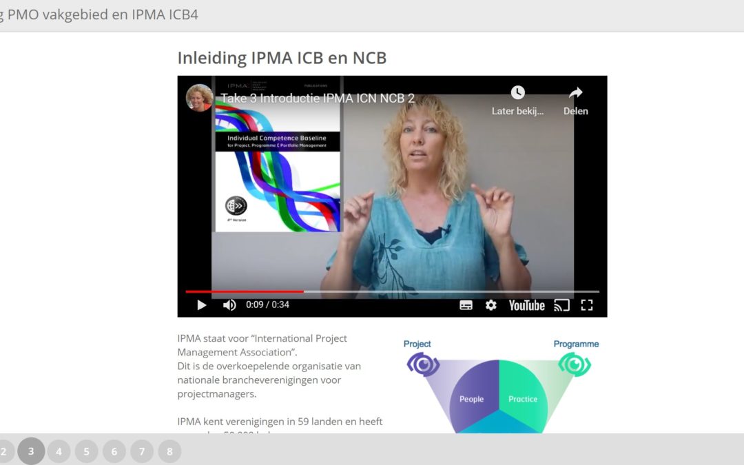 IPMA PMO opleiding (e-learning) + gratis templates