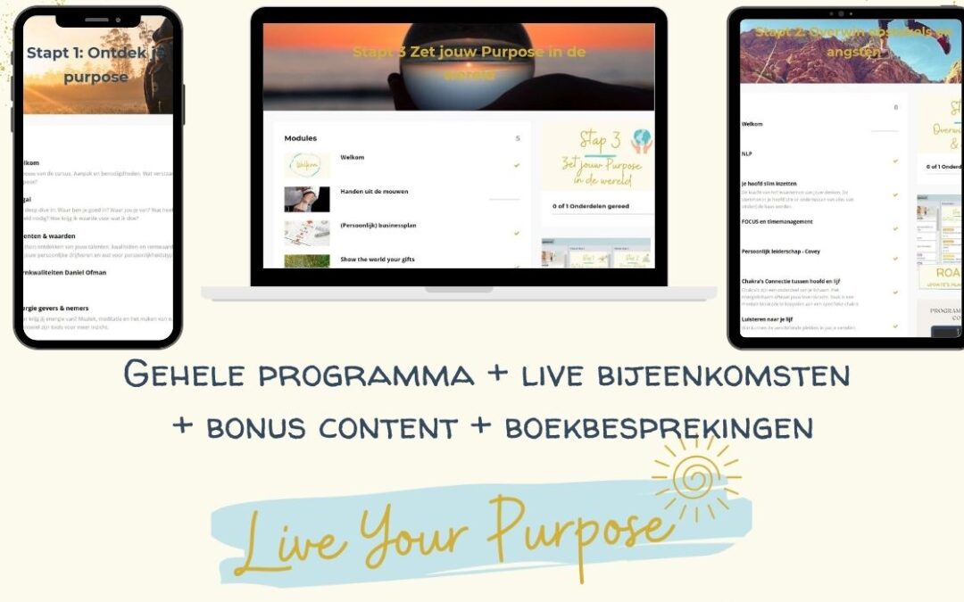 Live Your Purpose programma (online)